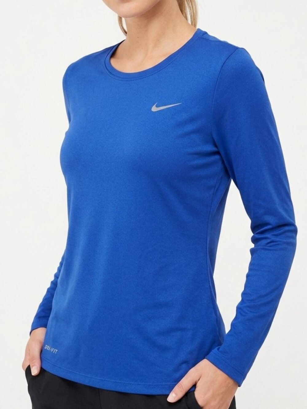 Nike Legend Dri-FIT Game Royal‎ Blue Long Sleeve Training Tee Size M Medium